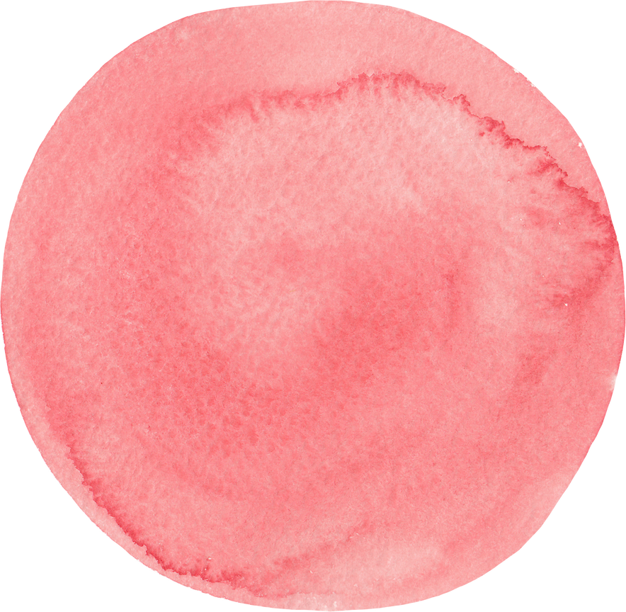 pink watercolor circle